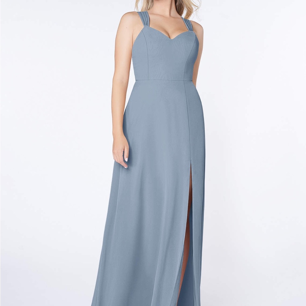 Azazie | Azazie Jane | A10 | Dusty Blue